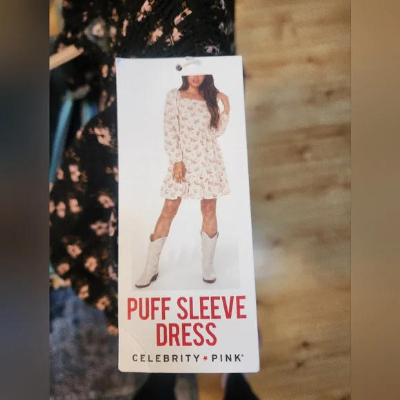 Celebrity Pink Floral Black Dress NWT - Picture 14 of 14